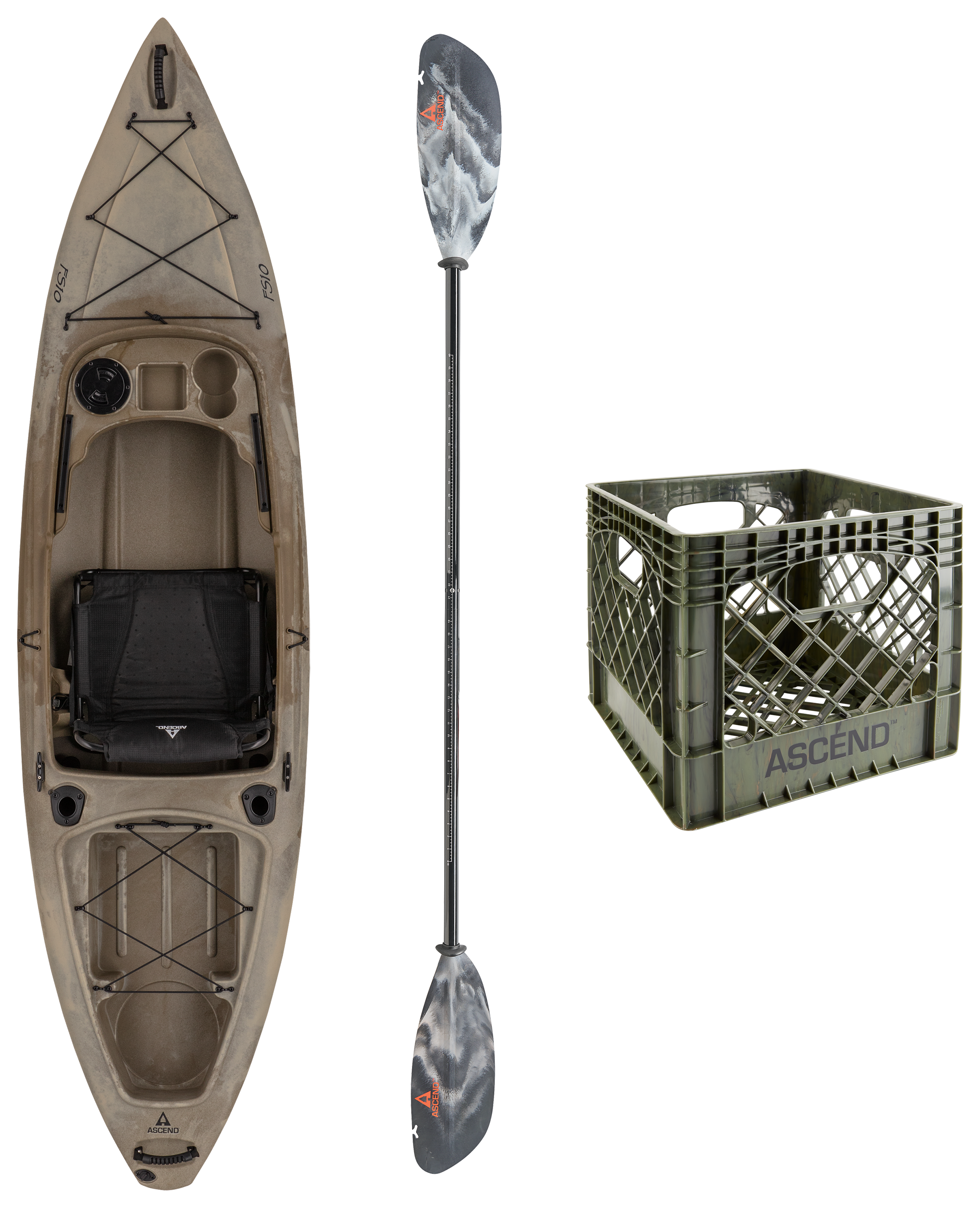 Ascend FS10 SitIn Angler Kayak Package Bass Pro Shops